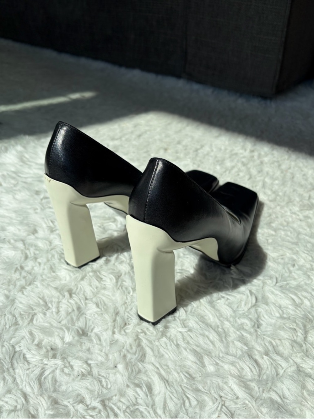 vintage 90s Prada sculptural heels size 38 rare - Picture 4 of 8